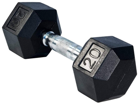 Gronk Fitness Rubber Hex Dumbbells