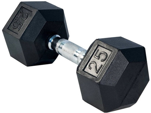 Gronk Fitness Rubber Hex Dumbbells
