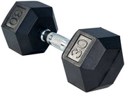 Gronk Fitness Rubber Hex Dumbbells