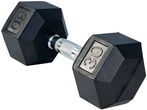 Gronk Fitness Rubber Hex Dumbbells