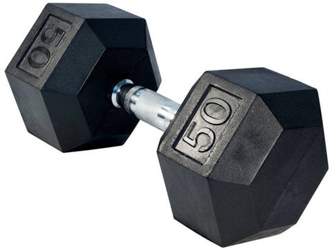 Gronk Fitness Rubber Hex Dumbbells