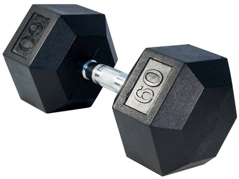 Rubber Hex Dumbbell - Sets and Singles