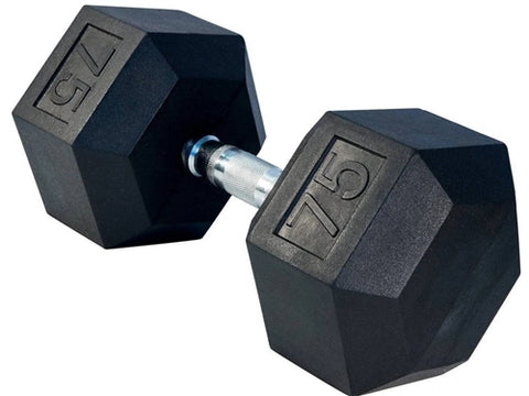 Gronk Fitness Rubber Hex Dumbbells