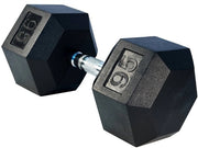 Gronk Fitness Rubber Hex Dumbbells