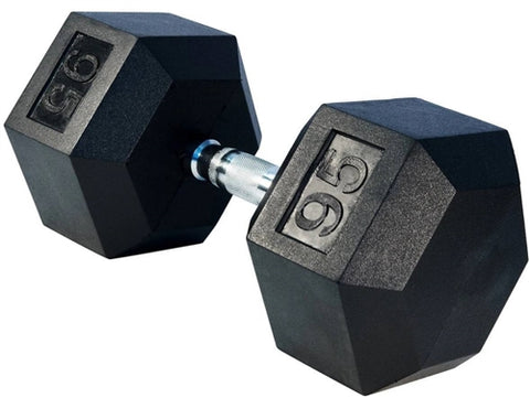 Gronk Fitness Rubber Hex Dumbbells