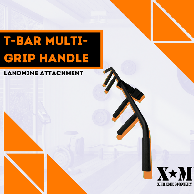 T-Bar Row Multi-Grip Handle Bar Attachment For Landmines