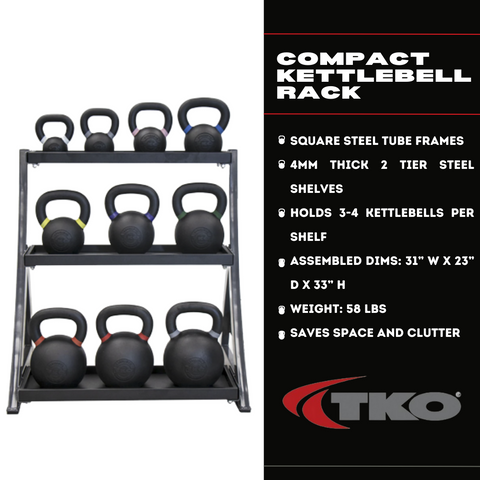 TKO Compact Kettlebell Rack