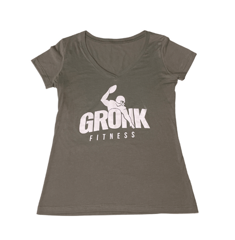 Gronk Fitness Womens V-Neck Shirts - 2 Colors