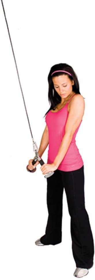 TKO Triceps Full Extension Chrome Bar w/Polyurethane Round Grip