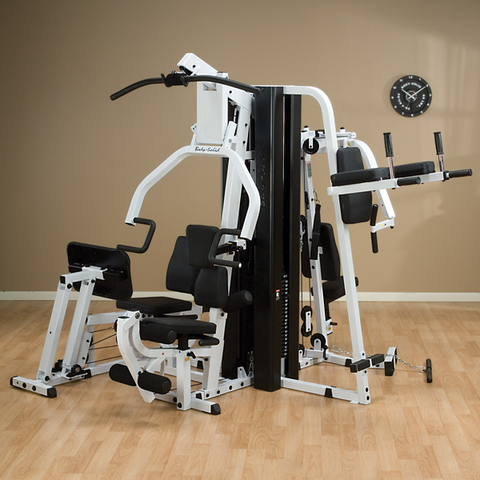 Body-Solid EXM3000LPS Gym System on display. 