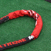 Battle Rope Sleeve on turf. 