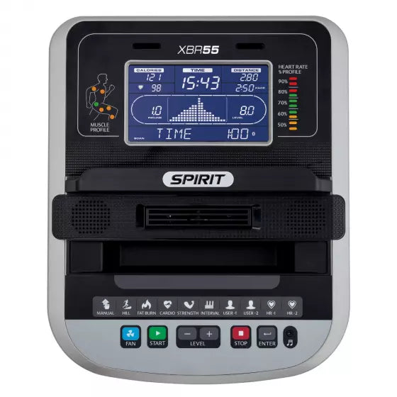 Spirit XBR55 RECUMBENT BIKE Gronk Fitness Products
